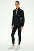 Splits59 Lyle Woven Nylon Pullover - Black/Creme