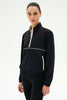 Splits59 Lyle Woven Nylon Pullover - Black/Creme