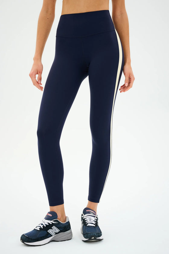 Splits59 Clare High Waist Rigor 7/8 Legging - Indigo/Creme
