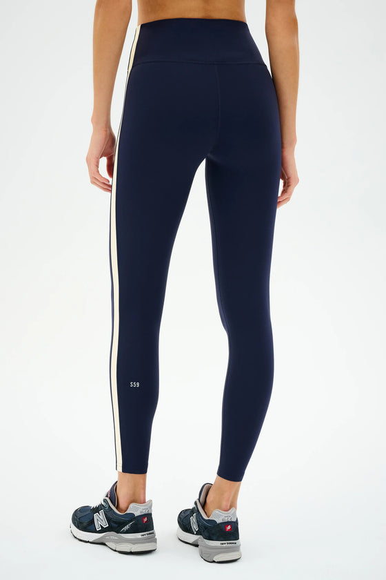 Splits59 Clare High Waist Rigor 7/8 Legging - Indigo/Creme