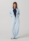 Vuori Halo Modern Full Zip Hoodie - Soft Sky Heather