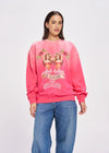 Maku the Label Her Mermaid La Sirene Crew Neck - Rose red sun fade