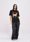 Maku the Label Her Mess Oversize Tee - Black Beauty