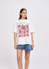 Maku the Label - New York Fleur Tee Lucent White