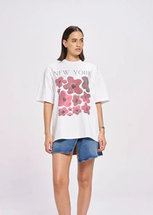  Maku the Label - New York Fleur Tee Lucent White