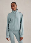 Varley Sian Piped Half Zip Sweat - Tourmaline