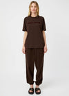 C&M Camilla and Marc Tia Flocking Logo Tee - Bitter Chocolate