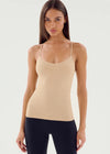 Splits59 Loren Seamless Waist Length Tank - Nude