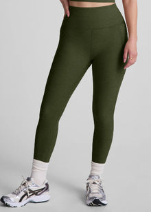  Beyond Yoga Out of Pocket Leggings  - Army Green Heather