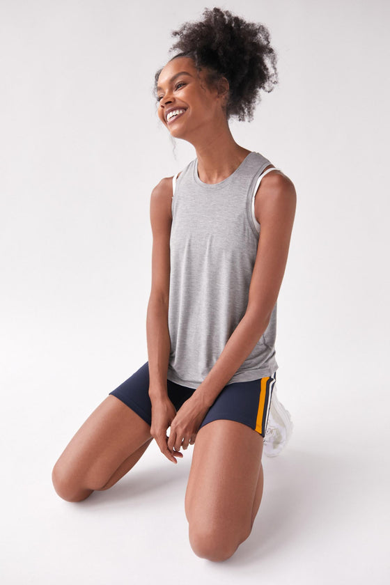 Splits59 Toni Tank - Light Heather Grey