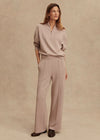 Varley The Wide Leg Pant 30" - Taupe Marl