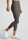 Beyond Yoga Out of Pocket High Waisted Midi Legging - True Gray Heather