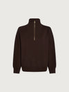 Varley Hawley Half Zip Sweat - Coffee Bean