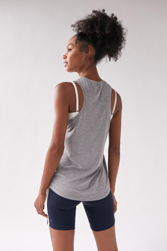 Splits59 Toni Tank - Light Heather Grey