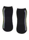 MoveActive Classic Low Rise Grip Socks -Stellar Stripes Black