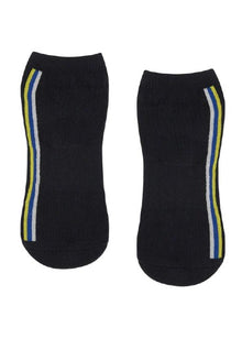  MoveActive Classic Low Rise Grip Socks -Stellar Stripes Black