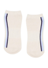 MoveActive Classic Low Rise Grip Socks - Stellar Stripes Milk