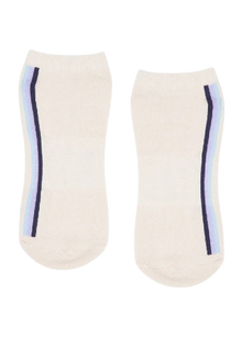  MoveActive Classic Low Rise Grip Socks - Stellar Stripes Milk