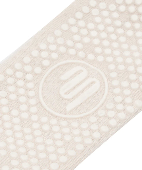 MoveActive Classic Low Rise Grip Socks - Stellar Stripes Milk