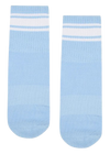 Move Active Classic Crew Grip Socks - Powder Blue Stripes