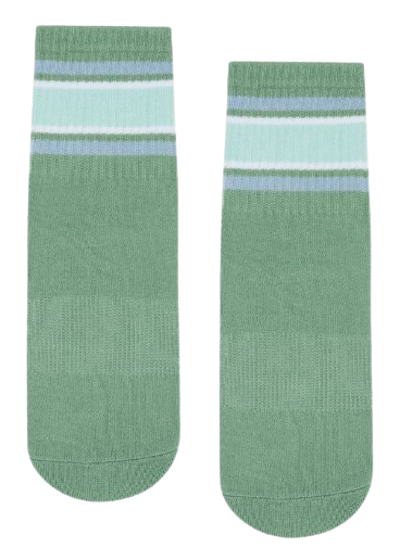 Move Active Crew Grip Socks - Garden Stripes