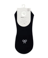 Classic Low Rise Grip Socks - Whimsy Bow Navy