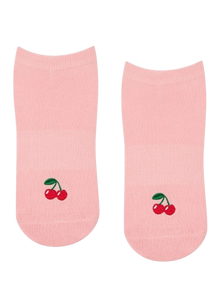  MoveActive Classic Low Rise Grip Socks - Sweet Cherry