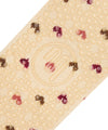 MoveActive Quarter Crew Non Slip Grip Socks - Hearts Aflutter Beige