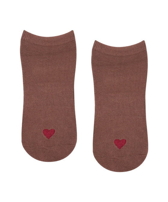 MoveActive Classic Low Rise Grip Socks - Heartfelt