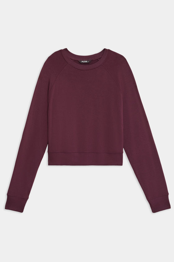 Splits59 Brooks Fleece Long Sleeve Sweatshirt - Dark Cherry
