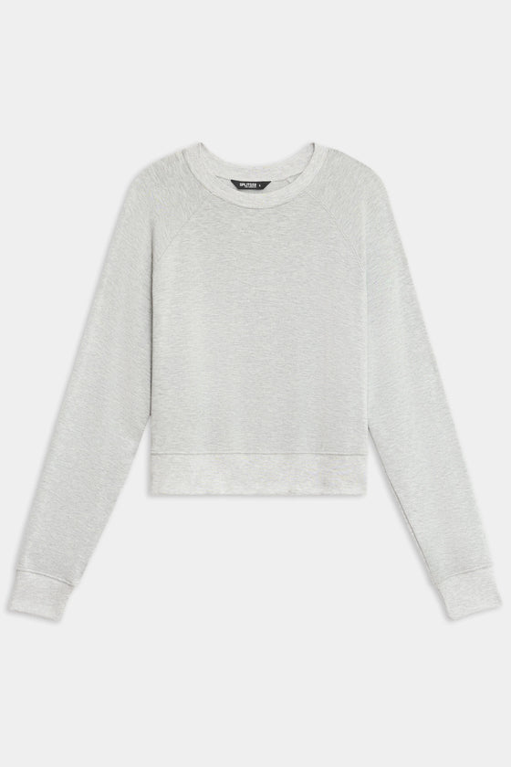 Splits59 Brooks Fleece Long Sleeve Sweatshirt - Heather Grey