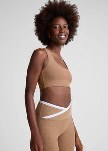  Beyond Yoga Spacedye Simplicity Bra - Desert Sand Heather