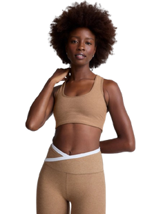  Beyond Yoga Spacedye Simplicity Bra - Desert Sand Heather
