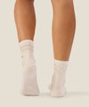 MoveActive Classic Crew Grip Socks - Blueberry Ruffle Oat