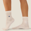 MoveActive Classic Crew Grip Socks - Blueberry Ruffle Oat