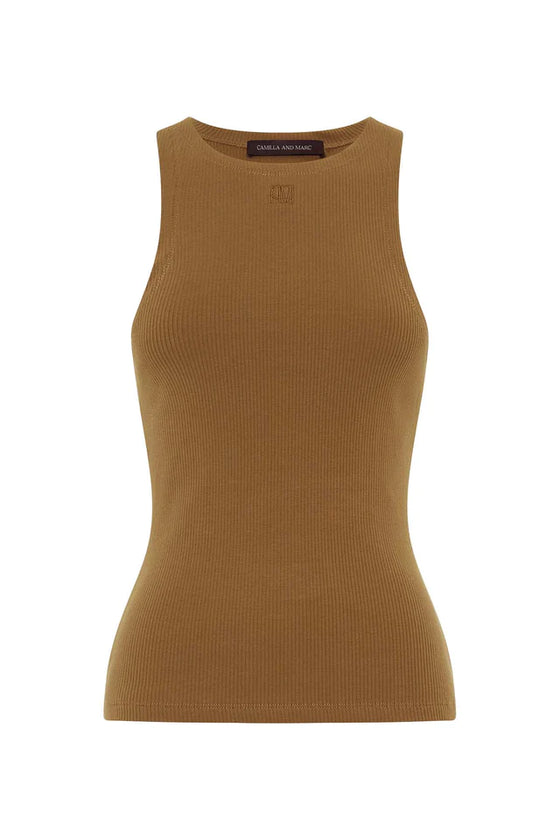 C&M Camilla and Marc Nora Rib Top - Sahara