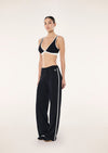 P.E Nation Cascade Wide Leg Leggings - Black/Whisper White
