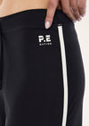 P.E Nation Cascade Wide Leg Leggings - Black/Whisper White