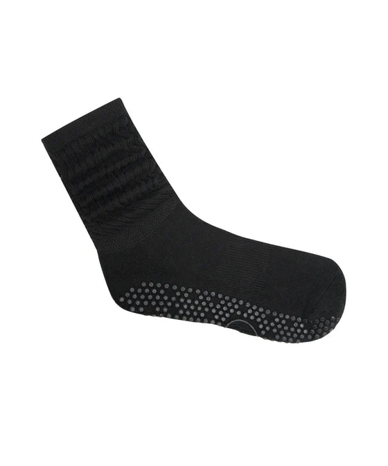 Move Active Scrunch Non Slip Grip Sock - Charcoal