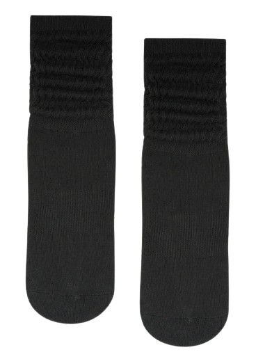 Move Active Scrunch Non Slip Grip Sock - Charcoal