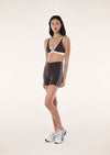 P.E Nation Clarity 5 Inch Bike Short - Coffee/Whisper White