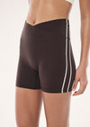 P.E Nation Clarity 5 Inch Bike Short - Coffee/Whisper White