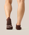 Move Active Classic Low Rise Grip Socks - Stripe Espresso