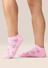 Move Active Classic Low Rise Grip Socks - Wildflower Pink