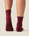 MoveActive Crew Grip Socks - Cabernet