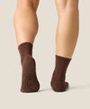 MoveActive Crew Non Slip Grip Socks - Espresso