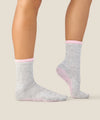 MoveActive Crew Non Slip Grip Socks - Layer Grey Marle
