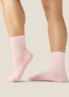MoveActive Classic Crew Grip Sock - Sweet Pink