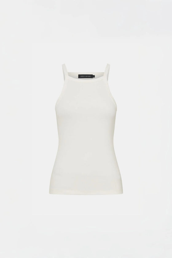 C&M Camilla and Marc Alba Spaghetti Strap Tank - White