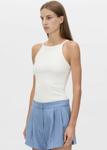  C&M Camilla and Marc Alba Spaghetti Strap Tank - White